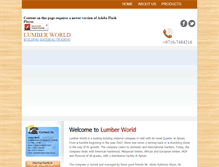 Tablet Screenshot of lumberworldllc.com